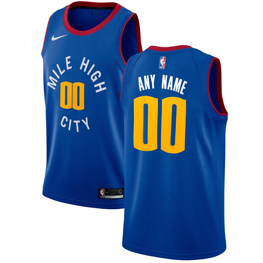 Denver Nuggets Custom Letter and Number Kits for Statement Jersey Material Vinyl